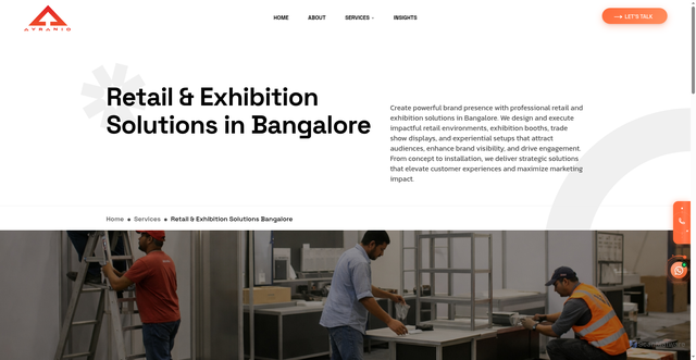 Security scan screenshot of https://ayranio.in/retail-exhibition-solutions-bangalore