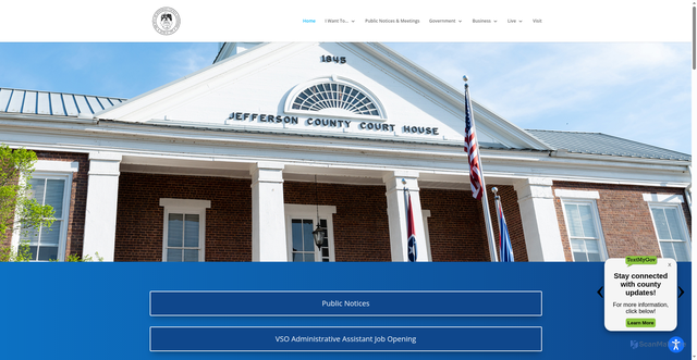 Security scan screenshot of https://jeffersoncountytn.gov/
