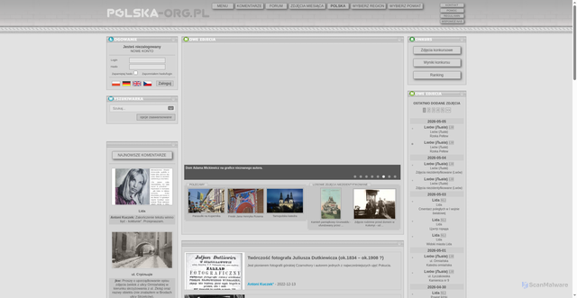 Security scan screenshot of https://www.kresy.org.pl