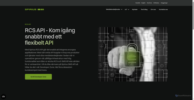 Security scan screenshot of https://rcs-api.se
