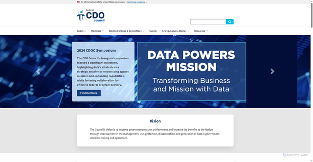 Security scan screenshot of https://www.cdo.gov/
