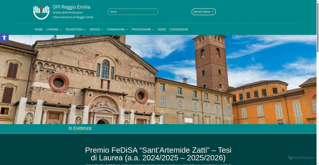 Security scan screenshot of https://opi.re.it/