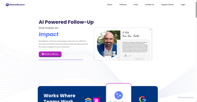 Security scan screenshot of https://brokerblocks.com