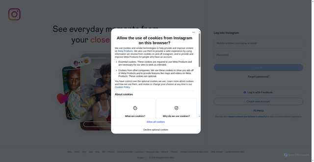 Security scan screenshot of https://www.google.com/url?q=https://www.instagram.com/sce
