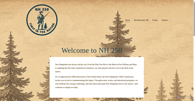Security scan screenshot of https://www.newhampshire250.org/