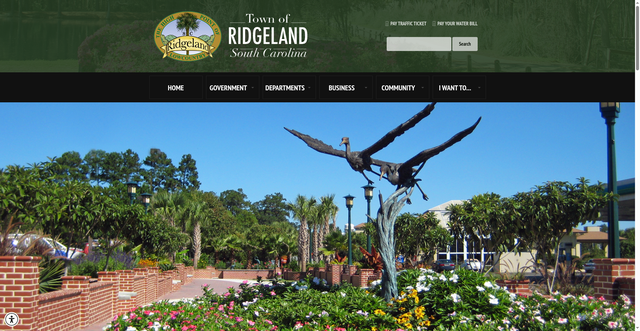 Security scan screenshot of https://www.ridgelandsc.gov/