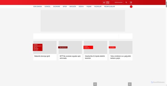 Security scan screenshot of https://www.takvim.com.tr