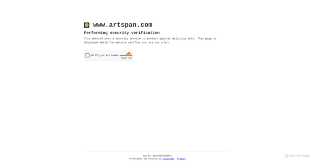 Security scan screenshot of https://www.artspan.com/