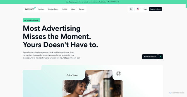 Security scan screenshot of https://ie-g2.gumgum.com