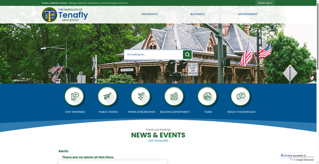 Security scan screenshot of https://www.tenaflynj.gov/