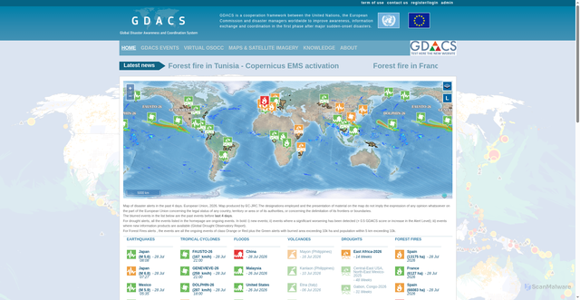 Security scan screenshot of arcgis-maps.jrc.ec.europa.eu