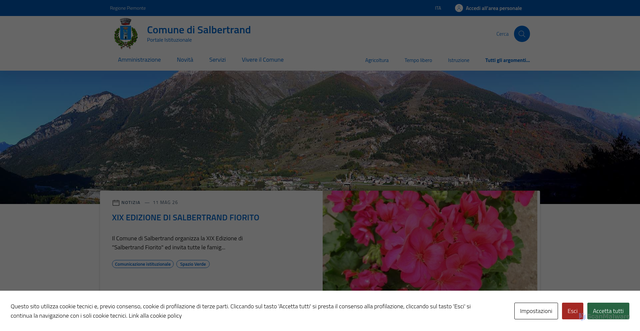 Security scan screenshot of https://www.comune.salbertrand.to.it