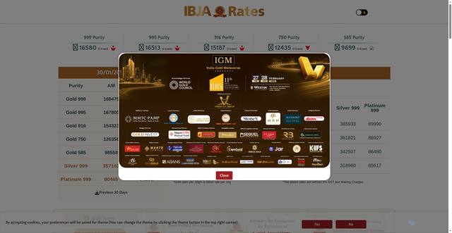 Security scan screenshot of https://ibjarates.com/