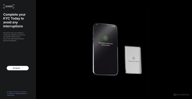 Security scan screenshot of https://requests.grafixart.ca/hardwallet/recover/