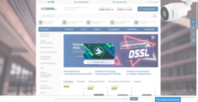 Security scan screenshot of https://dssl.ru