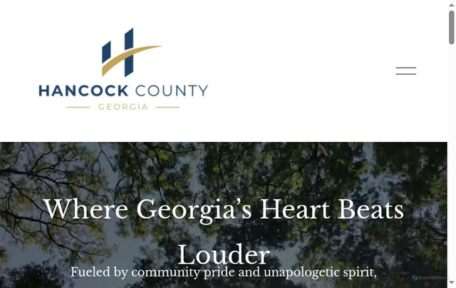 Security scan screenshot of https://www.hancockcountyga.gov/