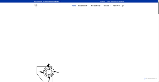 Security scan screenshot of https://www.cityofelynv.gov/