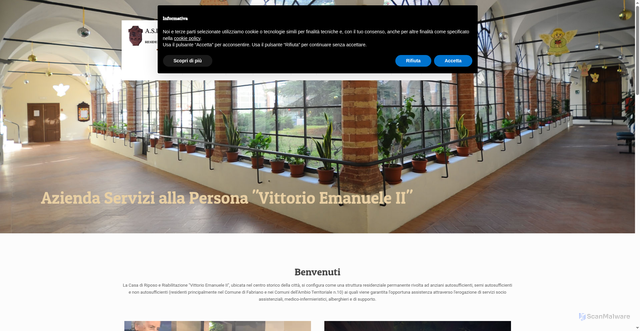 Security scan screenshot of https://www.aspfabriano.it/