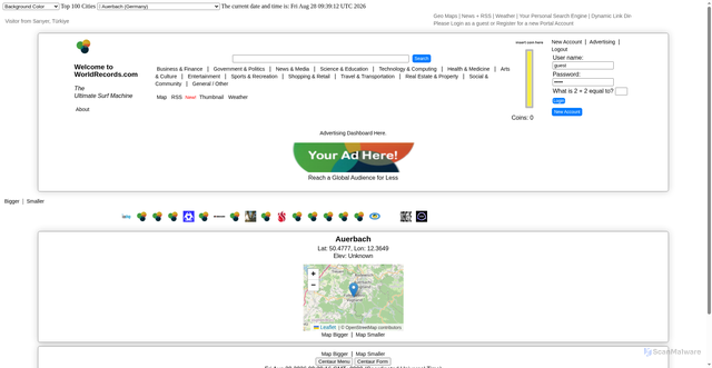 Security scan screenshot of a.tile.openstreetmap.org