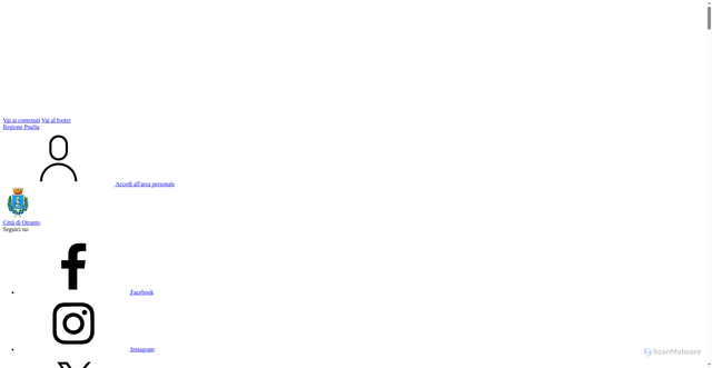 Security scan screenshot of https://comune.otranto.le.it/