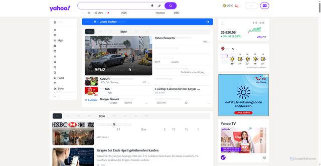 Security scan screenshot of https://www.yahoo.com.hk