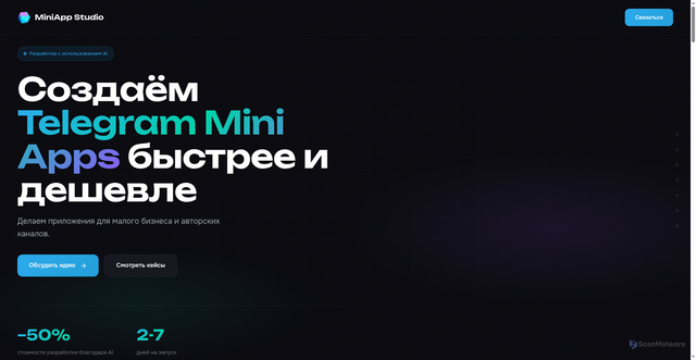 Security scan screenshot of http://mini-app.studio/