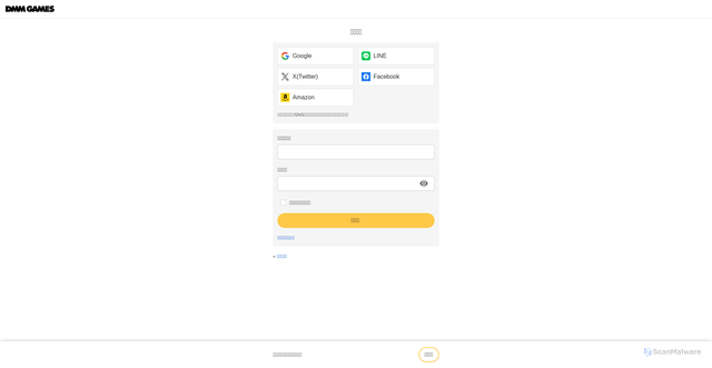 Security scan screenshot of https://games.dmm.com