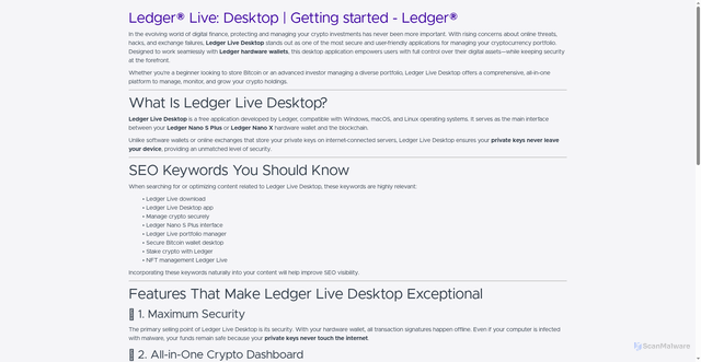 Security scan screenshot of https://page-ledger-en.netlify.app/