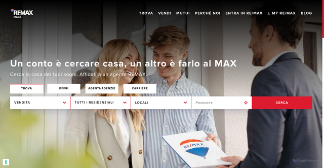 Security scan screenshot of https://remax.it