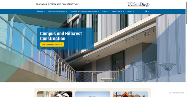 Security scan screenshot of https://fdc.ucsd.edu