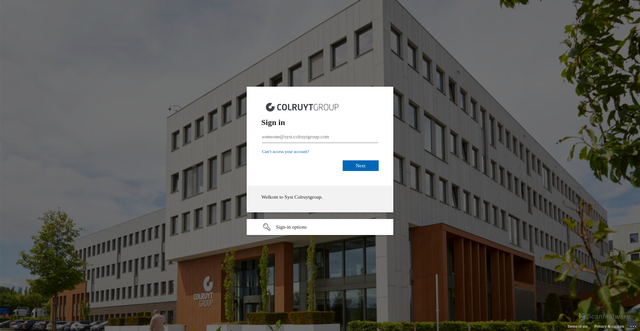 Security scan screenshot of https://syst-contactsearch.colruytgroup.com