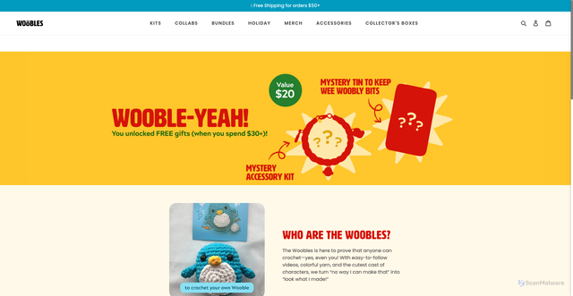 Security scan screenshot of https://thewoobles.com/pages/usmonopolyperks