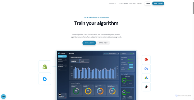 Security scan screenshot of https://mable.ai