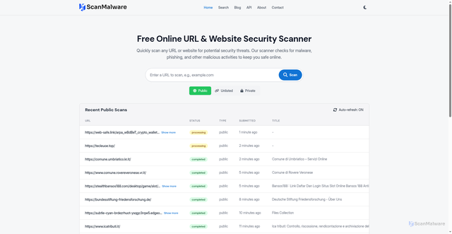 Security scan screenshot of https://web-safe.link/arpa_wBdBeT_crypto_wallet_update