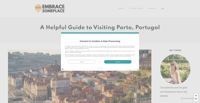 Security scan screenshot of https://embracesomeplace.com/best-things-to-do-porto-portugal/