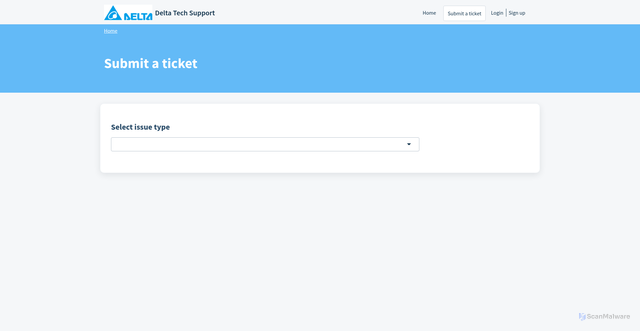 Security scan screenshot of https://delta-support.com.au