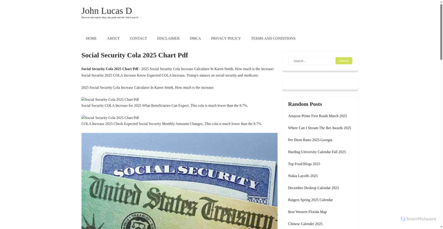 Security scan screenshot of https://johnlucasd.pages.dev/gmpoi-social-security-cola-2025-chart-pdf-hwghp//