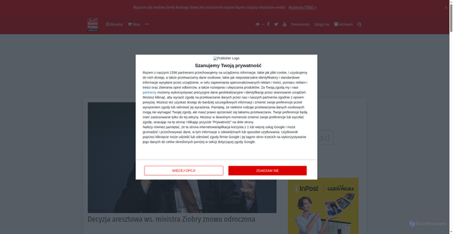 Security scan screenshot of https://gpcodziennie.pl