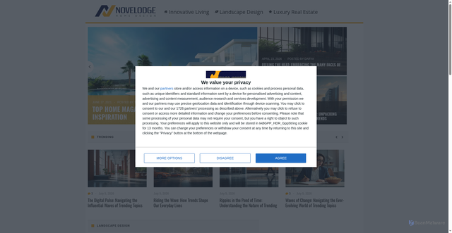 Security scan screenshot of https://www.novelodge.com