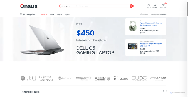 Security scan screenshot of https://allelectromarket.com/home-04/