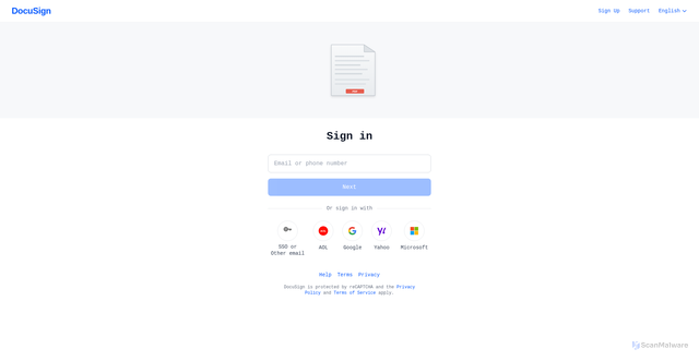 Security scan screenshot of https://doeusignsafe.vercel.app/