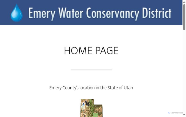 Security scan screenshot of https://emerywater.gov/
