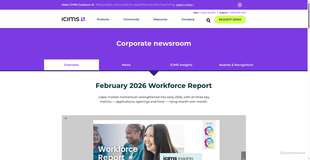 Security scan screenshot of https://talentplatform.com