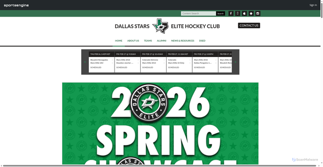 Security scan screenshot of https://www.dsehc.com/