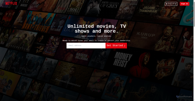 Security scan screenshot of http://www.netflix-clone-tau-livid.vercel.app/