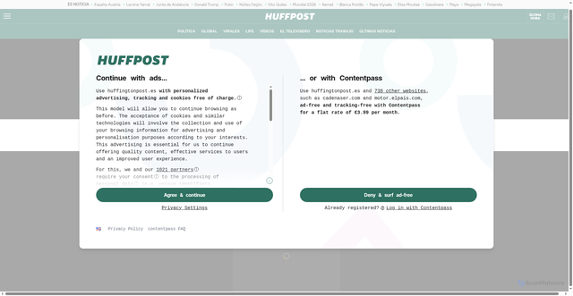 Security scan screenshot of https://www.huffingtonpost.es/videos/los-tuits-ferran-torres-12nos-vistos-tomas-roncero-ahora-entiendo-f202607.html
