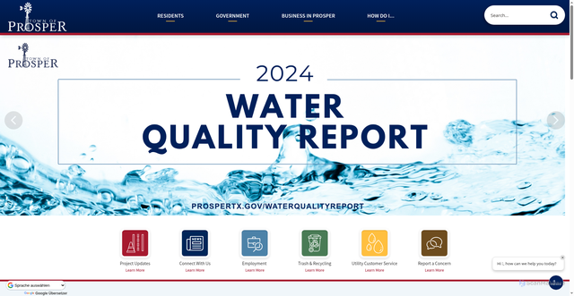 Security scan screenshot of https://prospertx.gov/