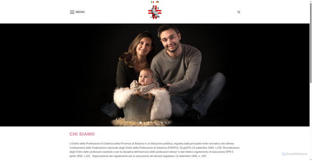 Security scan screenshot of https://www.ostetriche.bz.it/