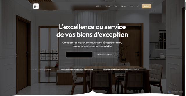 Security scan screenshot of https://theprivate-collection.com/