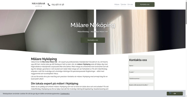 Security scan screenshot of https://malarenykoping.nu